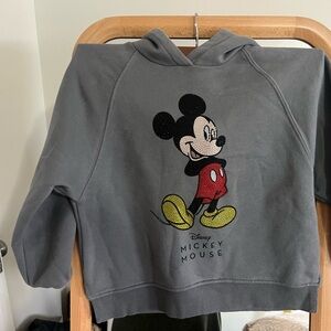 Zara Gray fleece Hoodie